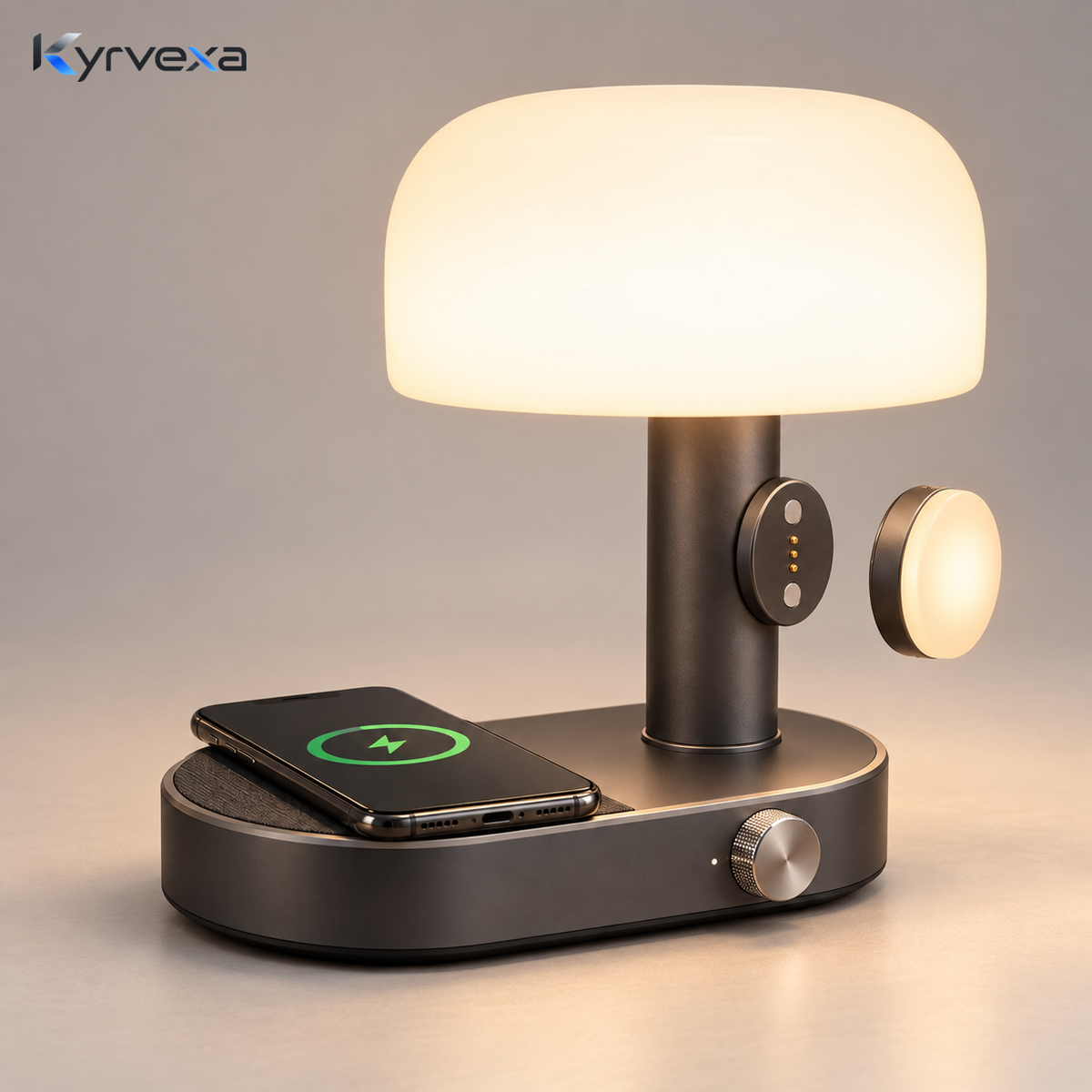 Kyrvexa™ LumaDock Bedside Lamp