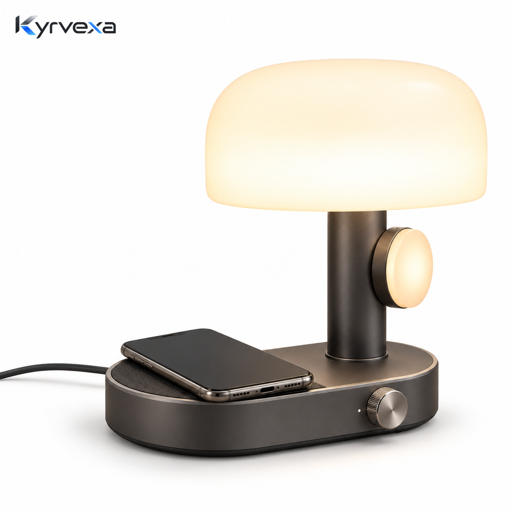 Kyrvexa™ LumaDock Bedside Lamp